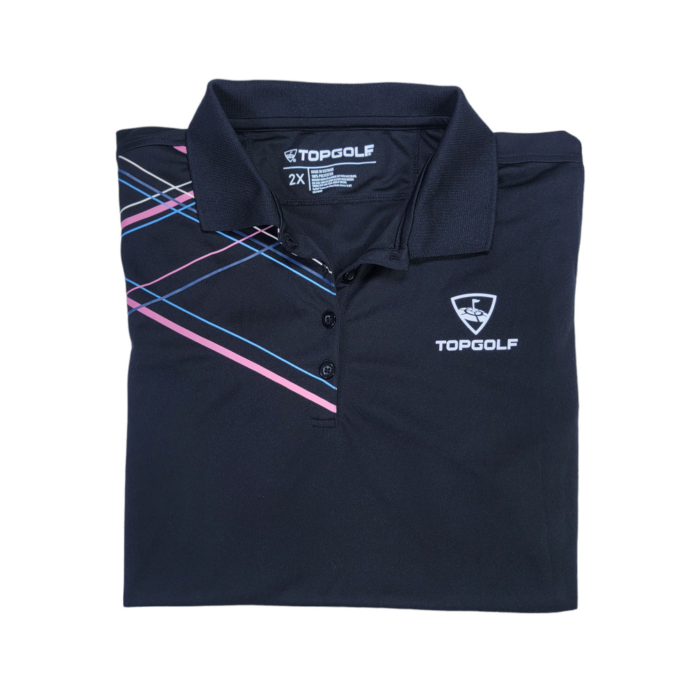 Topgolf Women's Polo Shirt 2XL - Stretch Polyester, Moisture-Wicking